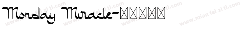 Monday Miracle字体转换